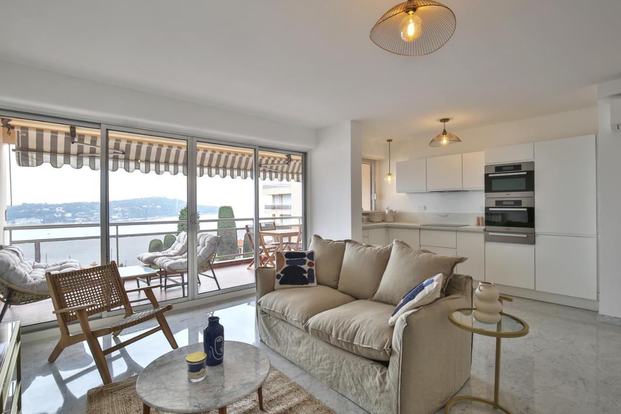 Sublime Appartement Vue Mer. Parking/Piscine/Clim ヴィルフランシュ・シュル・メール エクステリア 写真