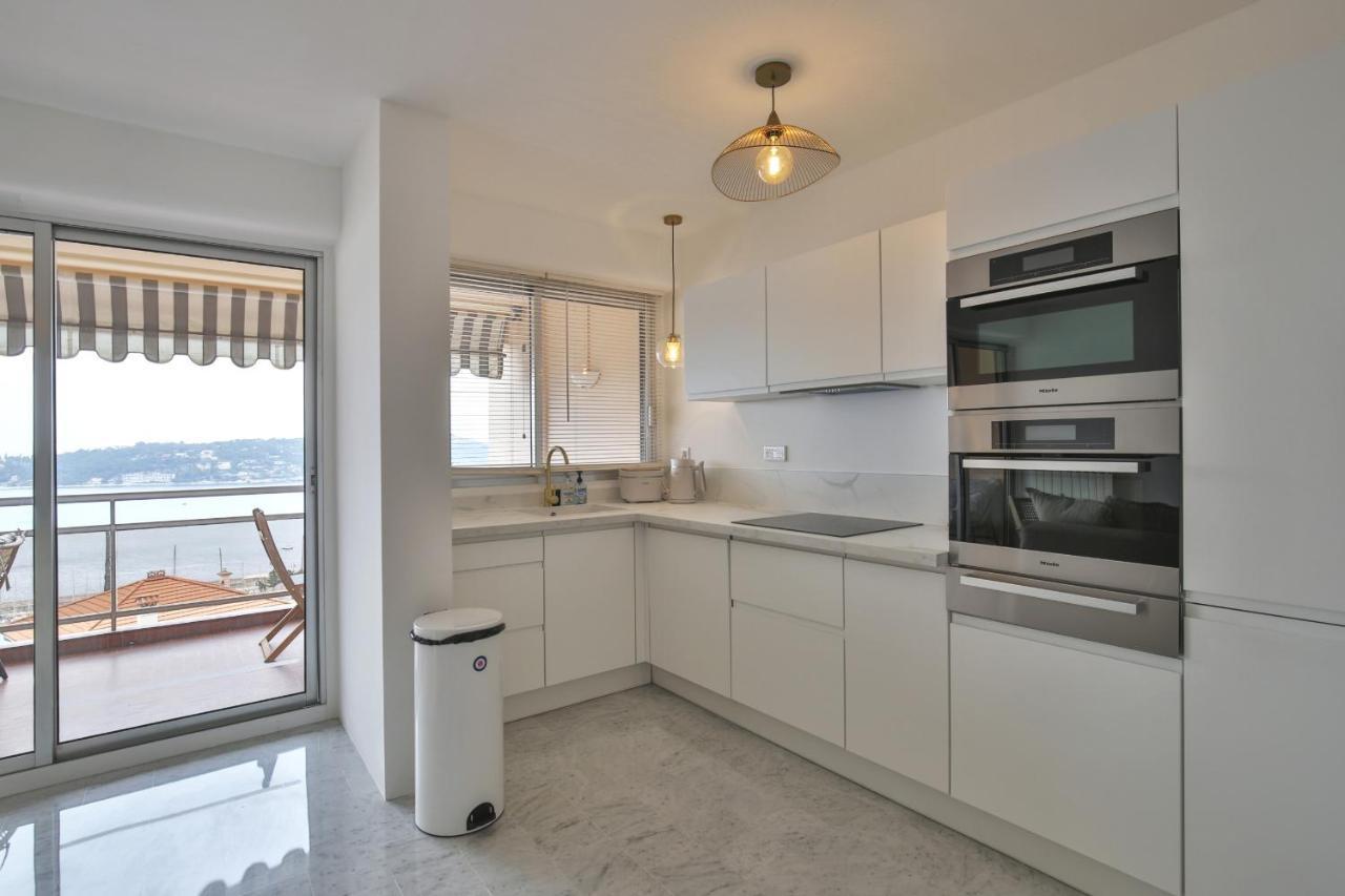 Sublime Appartement Vue Mer. Parking/Piscine/Clim ヴィルフランシュ・シュル・メール エクステリア 写真